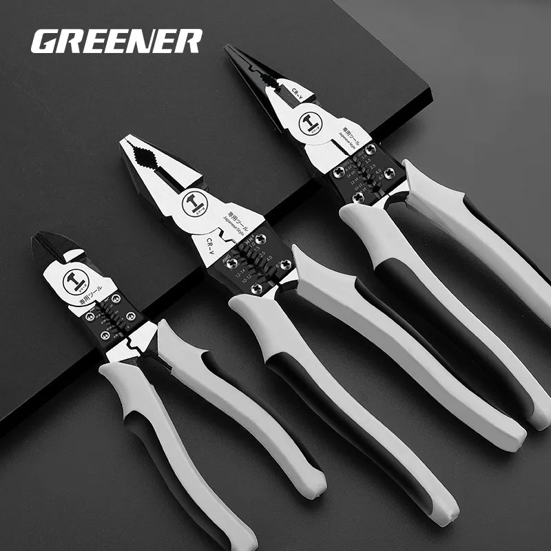 Greenery Multifunctional Universal Diagonal Pliers Needle Nose Pliers Hardware Tools Universal Wire Cutters Electrician