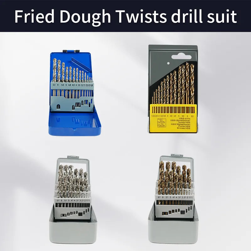 Cobalt-Containing Twist Drill Bits High-Speed Steel Electric Drill Metal Stainless Steel Tools Drilling Special Set 1mm-13mm