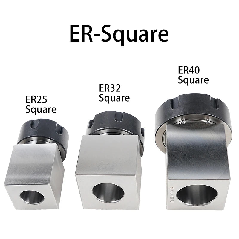 Square/Hexagon Collet Chuck Seat ER25 ER32 ER40 Hard Steel Spring For Engraving Cutting Machine Holder High Precision CNC Lathe