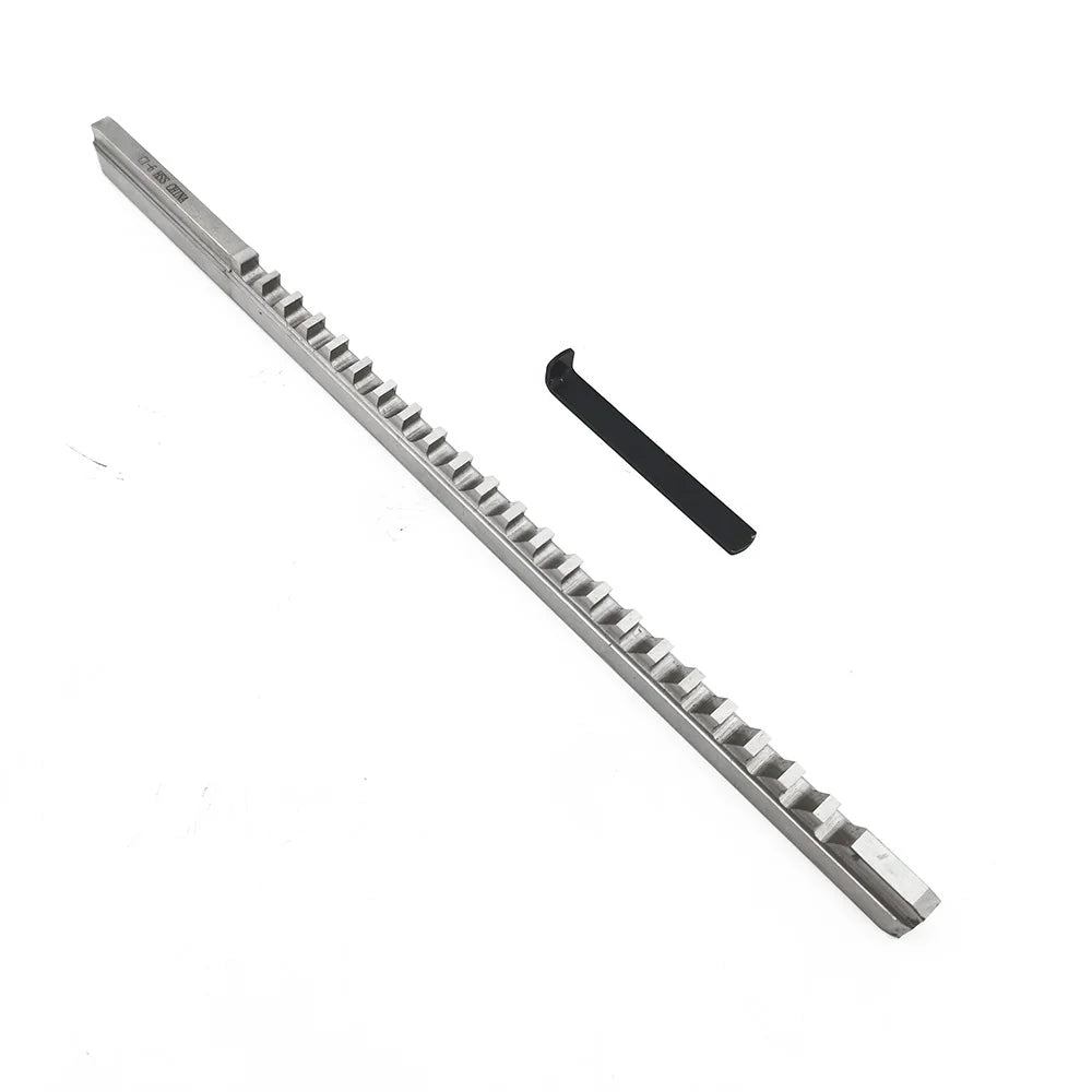 HSS 6mm C1 Push-Type Keyway Broach Metric Size HSS Keyway + Shim Cutting Tool for CNC Router Metalworking