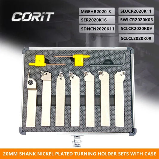 Inserts and Wrenches in Case Set Turning Tool
