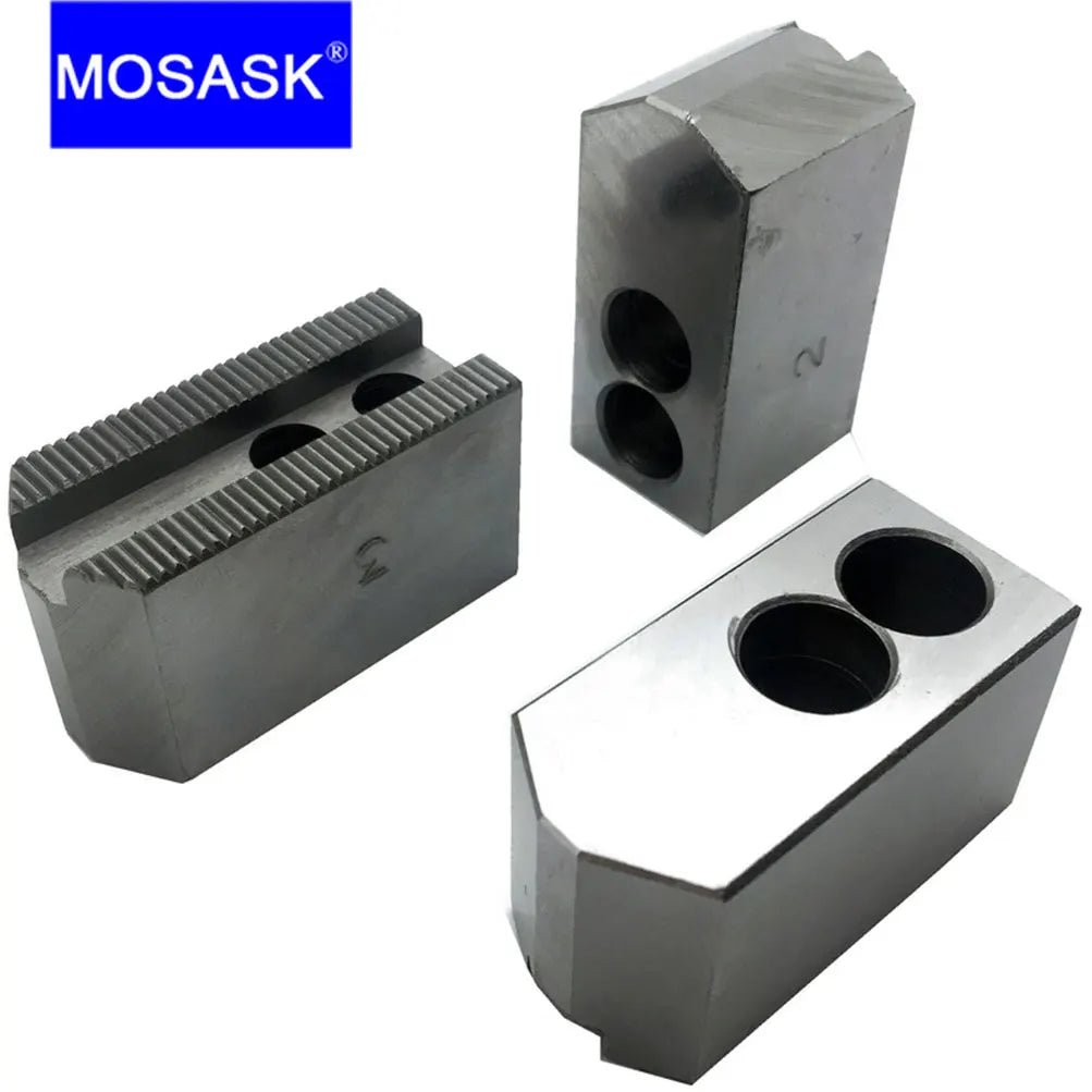 MOSASK 120 Degree 5 8 10 12 Inch CNC Lathe Boring Tool Cutting Machining Standard Hollow Soft Jaws