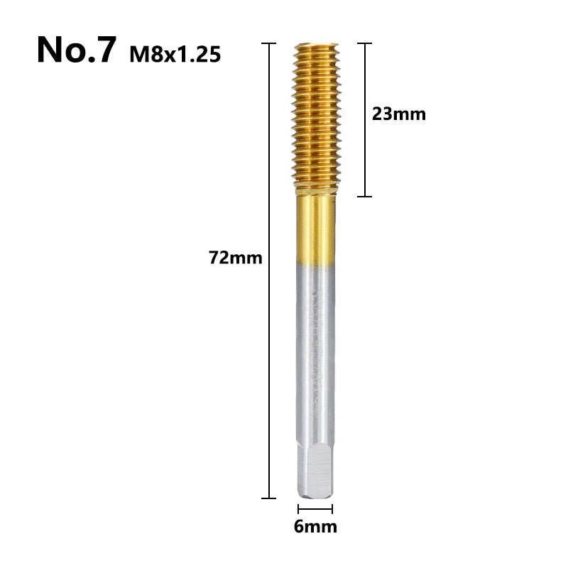 XCAN Extrusion Taps M2-M12 Fluteless Forming Machine Plug Taps Metric Screw Thread Tap Drill Metal Threading Tools - Valmida
