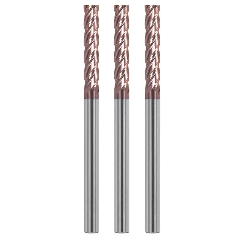 Carbide End Mill HRC55 4Flutes Milling Cutter Alloy Coating Tungsten Steel Cutting Tool CNC Maching Endmills CNC Router Bits