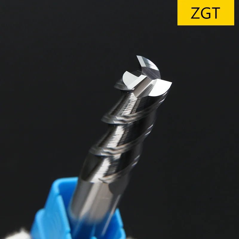 ZGT Aluminum Fresa Cnc Tools Milling Cutter HRC50 3 Flute Endmill Carbide For Aluminum Copper Wood Metal Cutter End Mill 4mm 6mm