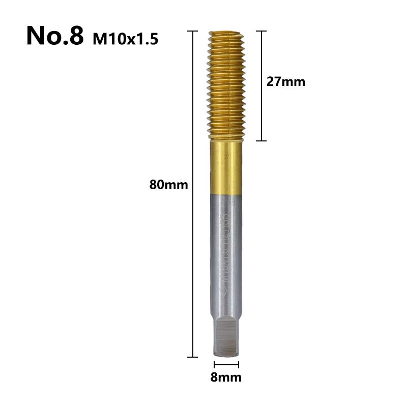 XCAN Extrusion Taps M2-M12 Fluteless Forming Machine Plug Taps Metric Screw Thread Tap Drill Metal Threading Tools - Valmida