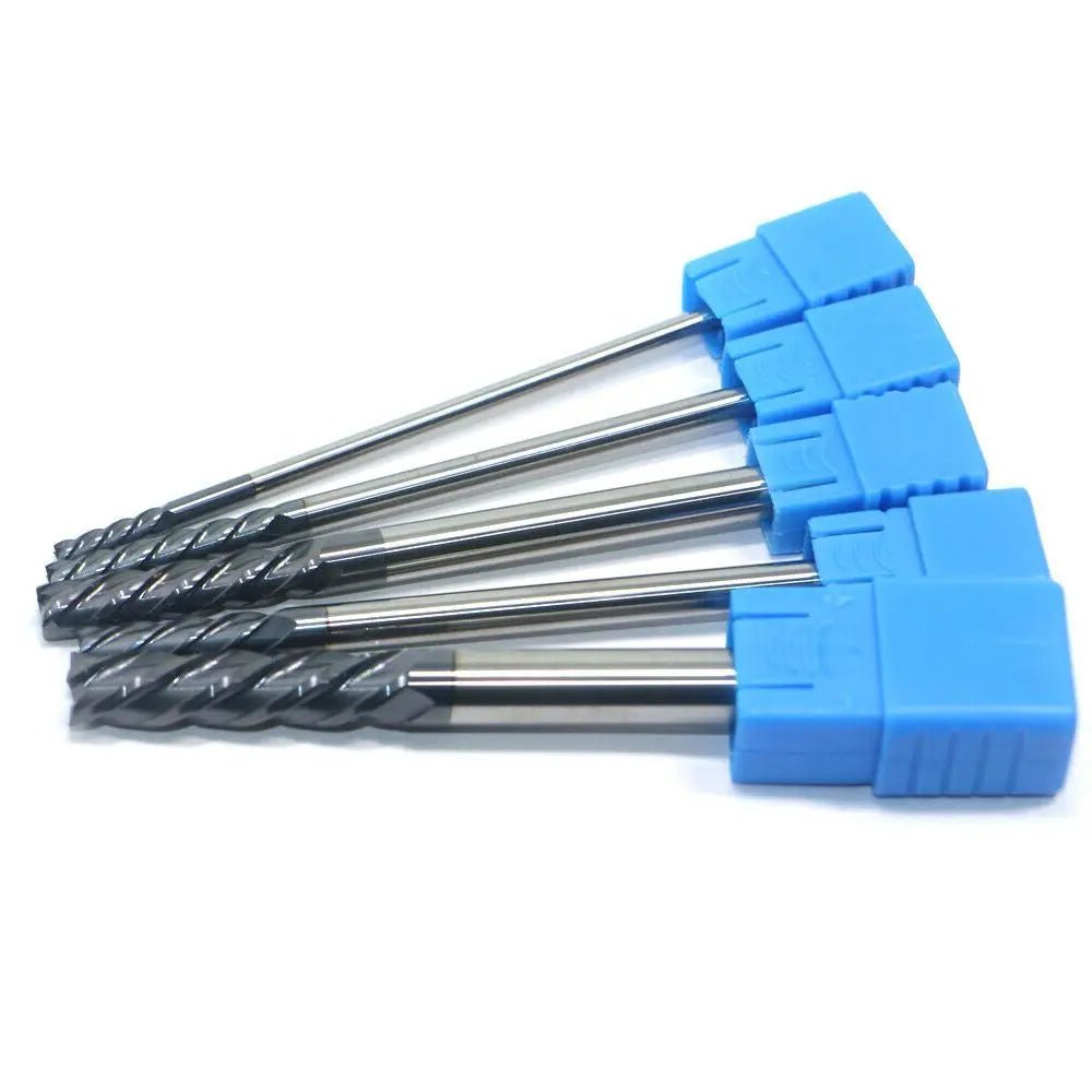 Extra Long Shank 100mm Cutting HRC50 4 Flute 3/4/5/6/8/10/12mm Alloy Carbide Milling Tungsten Steel Milling Cutter End Mill