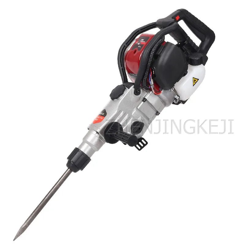 Four-stroke Gasoline Driller Impact Drill Concrete Rock Electric Hammer Broken Stone Petrol Pickaxe Dual-use Rock Drilling Tools