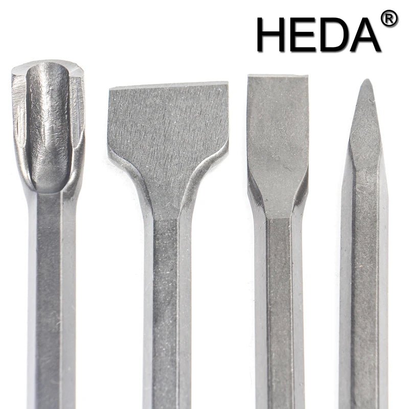 4Pcs/Set SDS Plus Shank Electric Hammer Drill Bit Point/Groove/Flat Chisel Masonry Tools Set For Woodworking Concrete Wall Rock