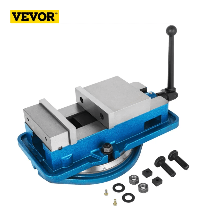 VEVOR 3"/6'' Milling Machine Lockdown Vise Swivel Base Bench Clamp Lock Vise CNC Mill Vice  with 360º  Swiveling Base CNC Vise