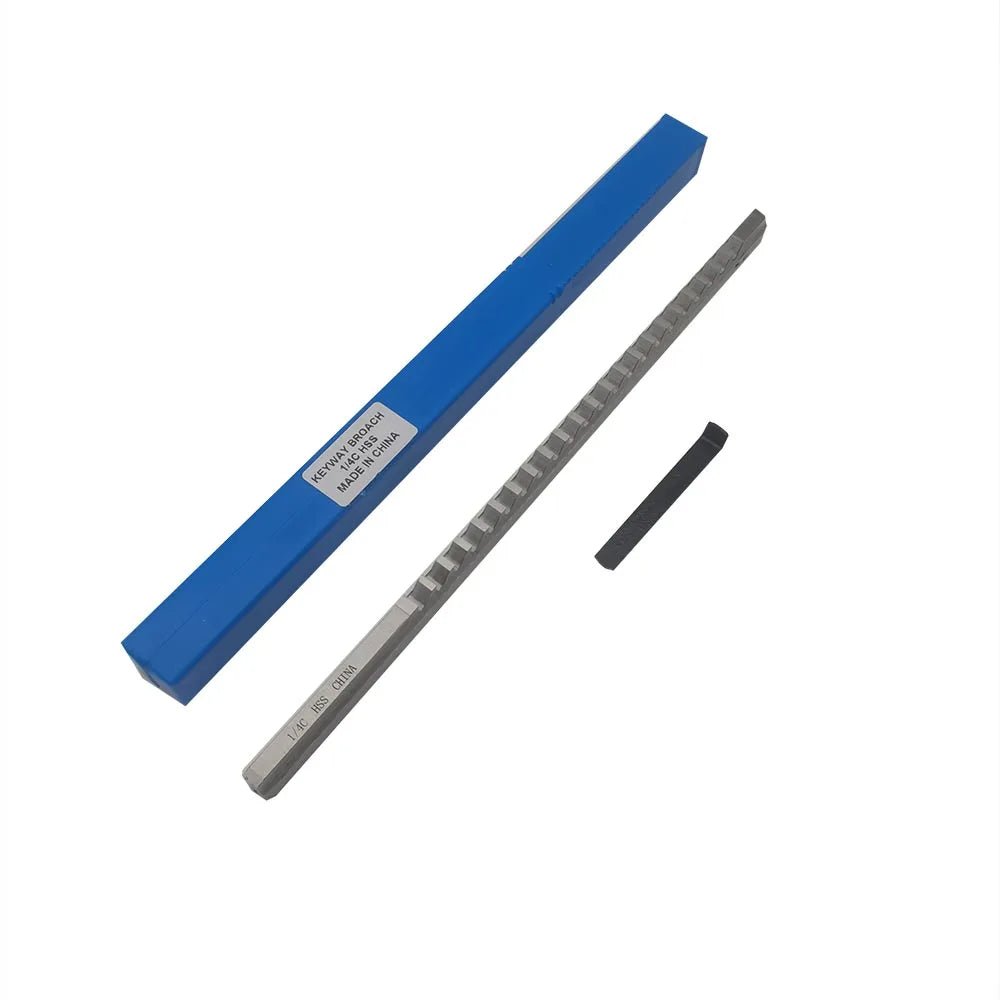 1/4 C Push Type Keyway Broach Inch Sized High Speed Steel HSS Cutting Tool for CNC Broaching Machine Metalworking