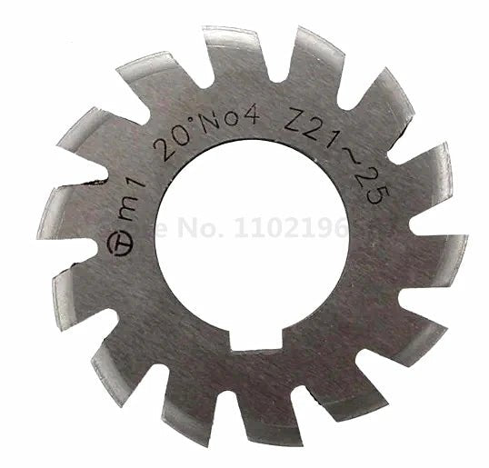 8pcs/Set M1 Modulus NO.1-NO.8 HSS Gear Milling Cutter Gear Cutting Tools PA20 degree Bore 16mm and 22mm