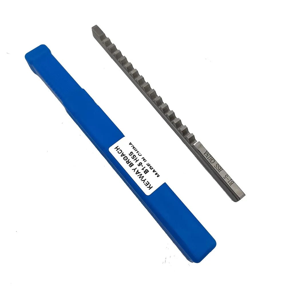 5mm B1 Push-Type Keyway Broach Metric Sized with Shim High Speed Steel Cutting Tool for CNC Machine