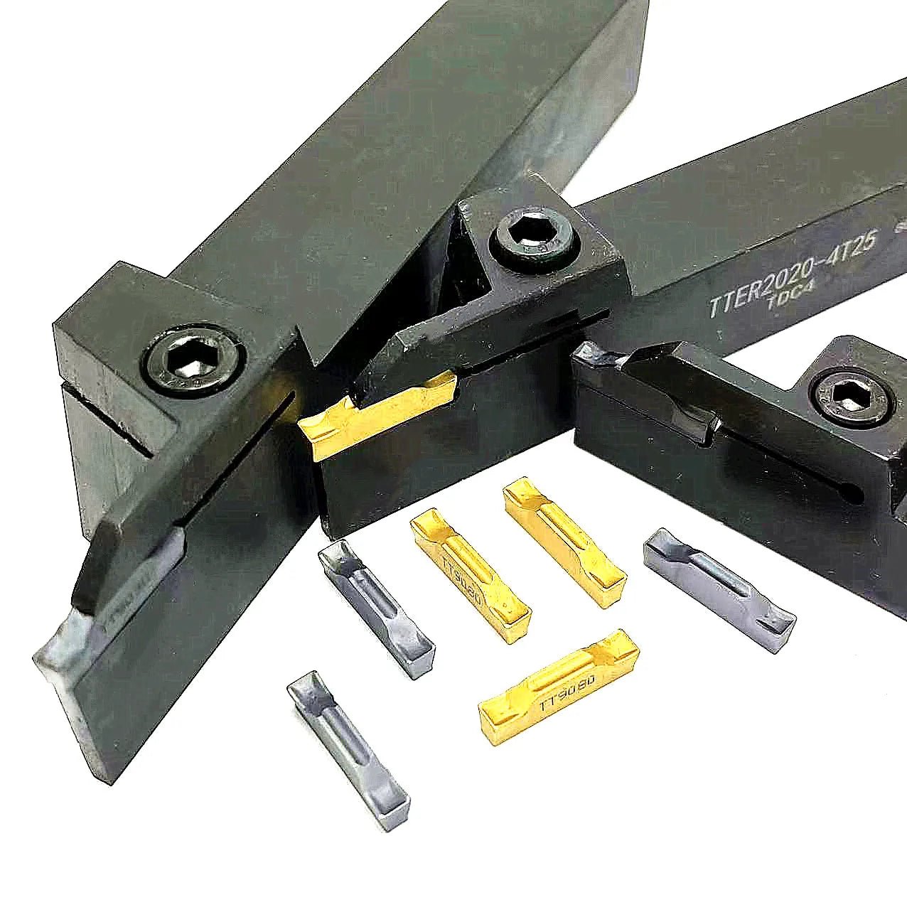 High quality TTER1616-4T25 TTER2020 4T25 tool holder  carbide inserts TDC4 TT9030 CNC lathe slotting tool slotting tool set