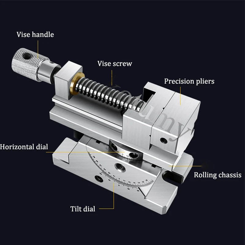 High Precision Vise 2 Inch Vise Grinder CNC Vise Gad Tongs For Grinding Machine 360 Degree Screw Tool