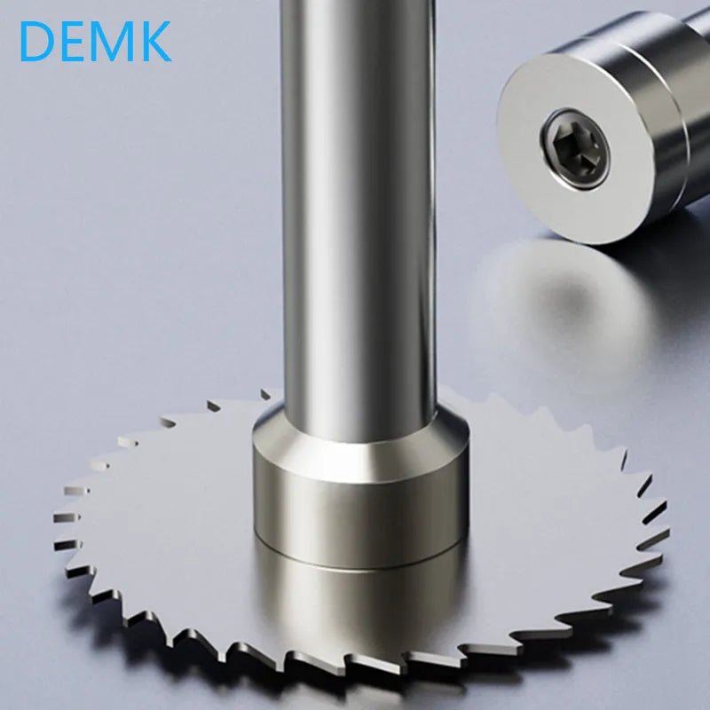 1pc Saw blade milling cutter Tungsten carbide milling cutter Slotted Side milling cutter Solid holder Slotted CNC milling cutter