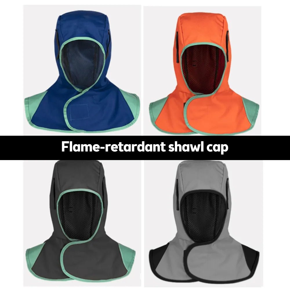 Protective Welding Hood Breathable Welding Neck Cover Flame-Retardant Protective Welding Cap Hand Tool Safety Cap