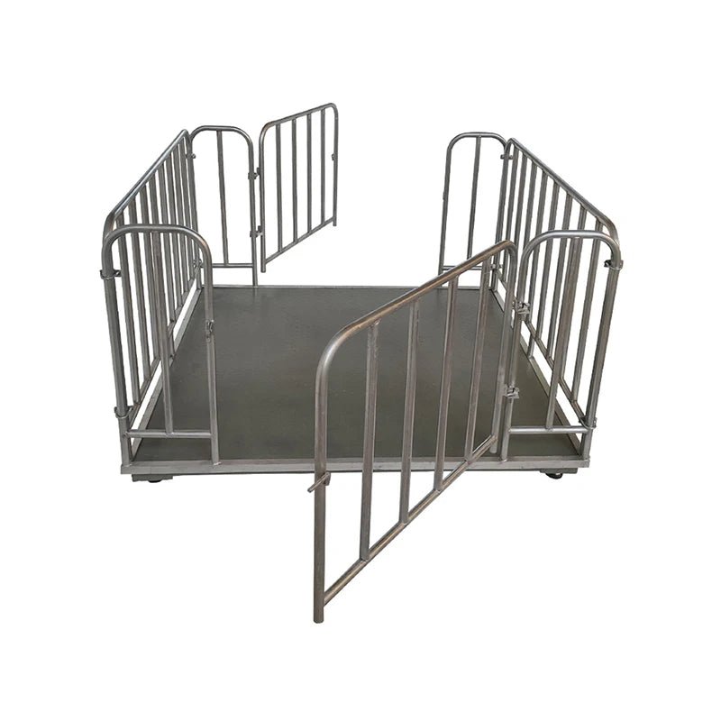 1 X 1.5 M 3 Tons Industrial Digital Scale High Precision Electronic Weighbridge With Fence  For Livestock  Weighing  Anti  Shake