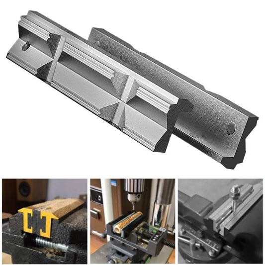 2023 NEW CNC Milling Steel Vise Hard Jaw Fixture V-Type Jaw Aluminum Alloy 4" Or 6" Milling Kit Hot Sale