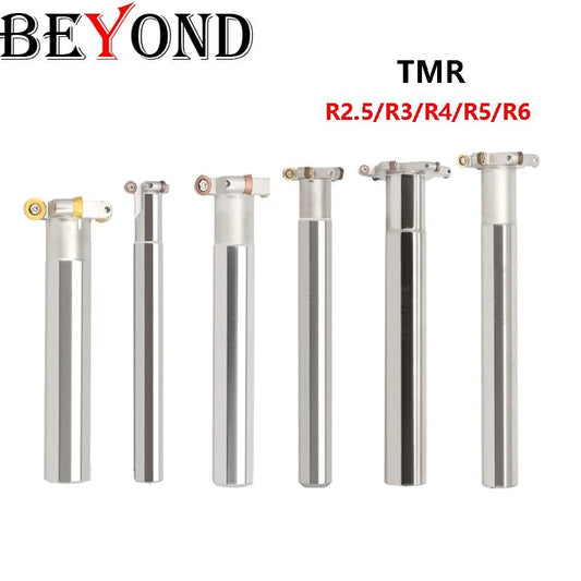 BEYOND TMR Round Nose R2.5 R3 R4 R5 R6 30R2.5-C16-150 T-Slotting Cutter RDMW RCMT RPMT C25 Milling CNC Grooving Carbide Inserts