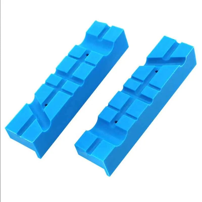 2pcs 5.5in Vise Jaws Milling Vise Jaw Clamps Magnetic Bench Vice Pad Tools for Gripping Mechanical Pipe Fitting Fixed Protector