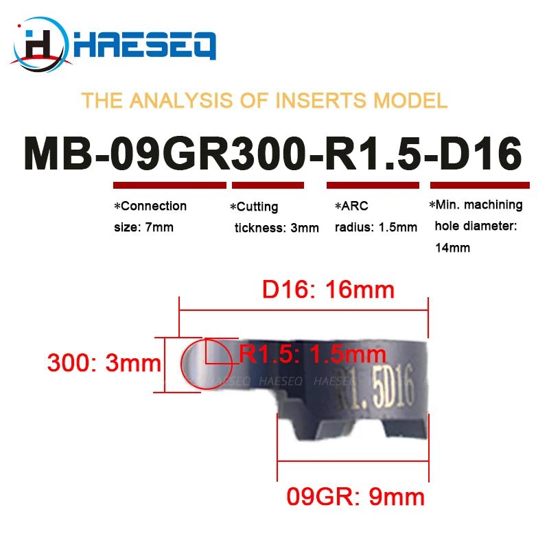 MB GR MB-GR Internal Round Grooving Tool Inserts MB-05GR MB-07GR MB-09GR Herramienta De Ranurado CNC Lathe Slotting Cutter Blade